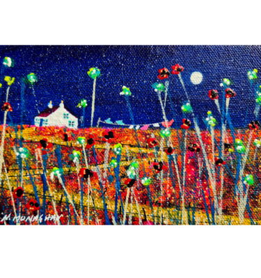 'SUMMER FIELDS IN THE MOONLIGHT' FRAMED PAINTING £160