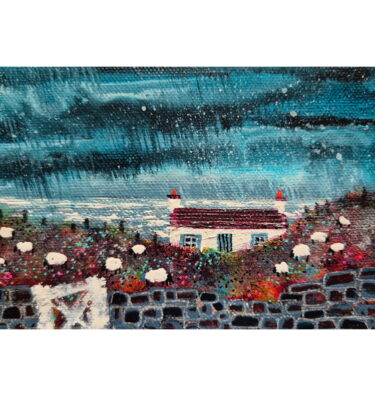 'A WEE CROFT' FRAMED PAINTING £160