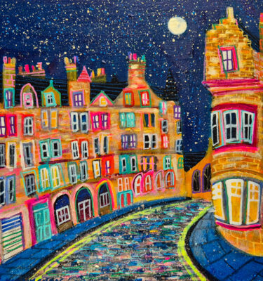 'AULD TOON, AULD REEKIE' FRAMED PAINTING £145
