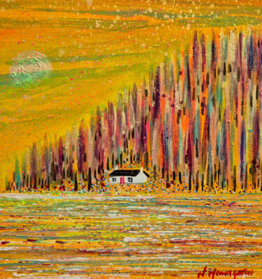'SUNSET REFLECTIONS' FRAMED PAINTING £145