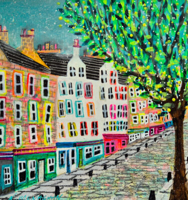 'THE GRASSMARKET EARLY MORNING' FRAMED PAINTING £145