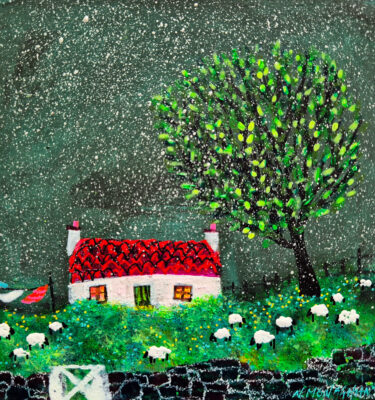 'SCOTTISH DRIZZLE' FRAMED PAINTING £145