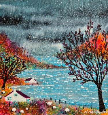 'SPARKLE ON THE LOCH' FRAMED PAINTING £145