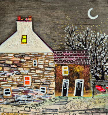 'OLD COTTAGE, LINLITHGOW' FRAMED PAINTING £145
