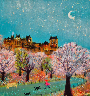 'EDINBURGH SPARKLE' FRAMED PAINTING £145
