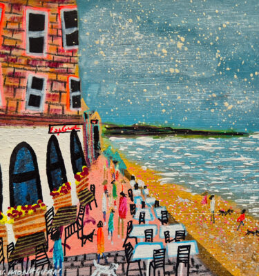 'PORTY PROMENADE' FRAMED PAINTING £145