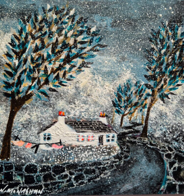''WINTER'S COMING!' FRAMED PAINTING £145