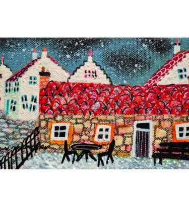 'COTTAGE GARDEN' FRAMED PAINTING £160