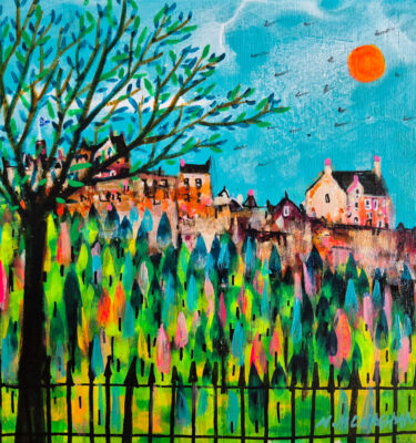 'EDINBURGH SUNSHINE' FRAMED PAINTING £155