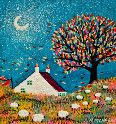 'AUTUMN NIGHTS' FRAMED PAINTING £155