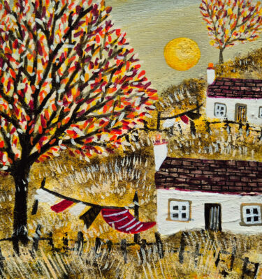 'HARVEST MOON' FRAMED PAINTING £155